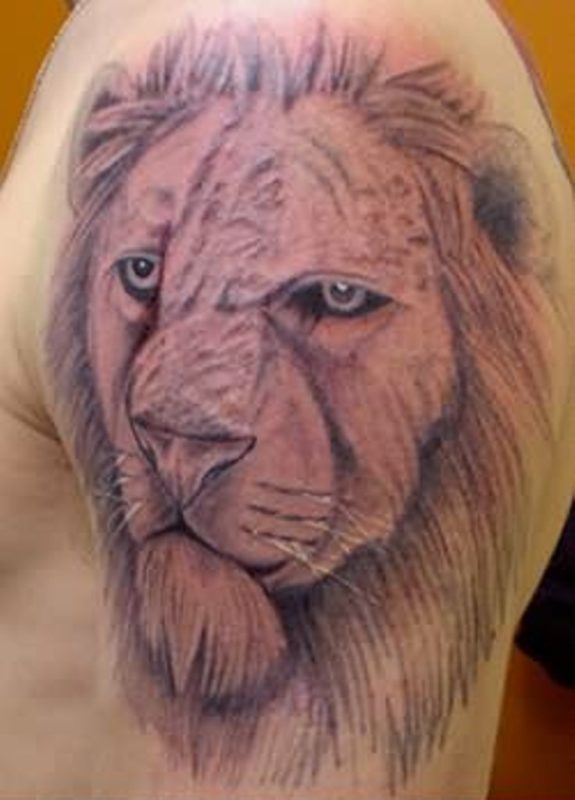 Shoulder Lion Tattoo