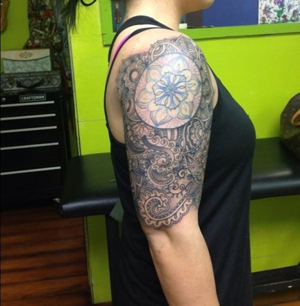 Shoulder Mandala Tattoo