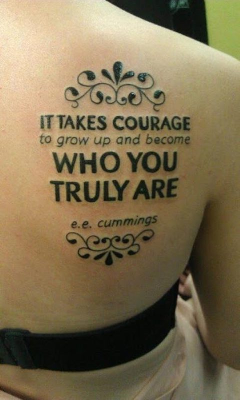 Shoulder Tattoo Quote