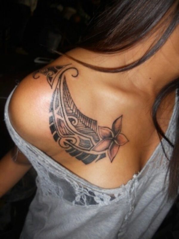 Shoulder Tattoo Rose For Girl