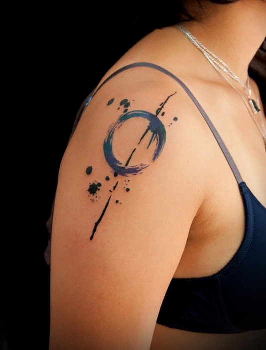 Simple Circle Tattoo For Women