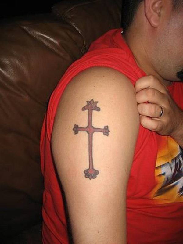 Simple Cross On Shoulder