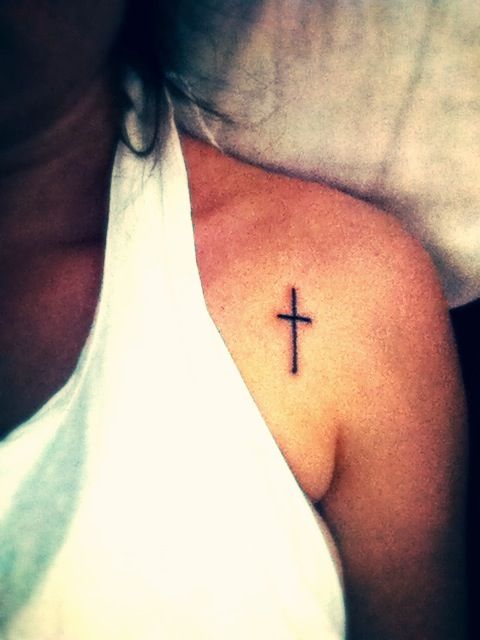 Simple Cross Tattoo