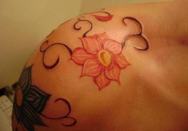 Simple Flower Tattoo