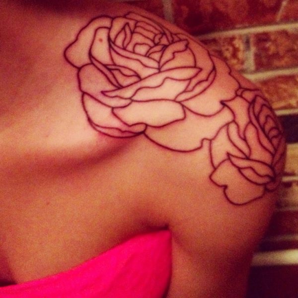 Simple Roses Tattoo