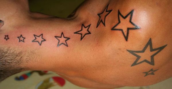 Simple Stars Tattoo Design