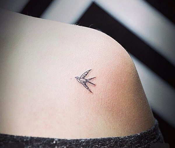 Single Bird Tattoo