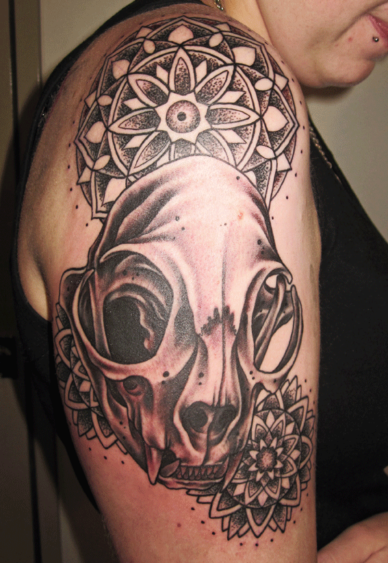 Skull And Mandala Tattoo