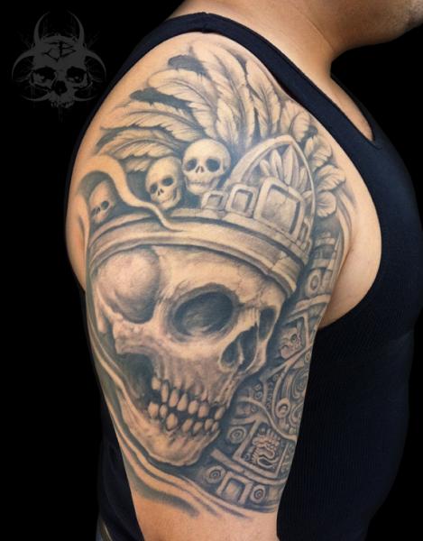 Skull Wearing Crown Tattoo