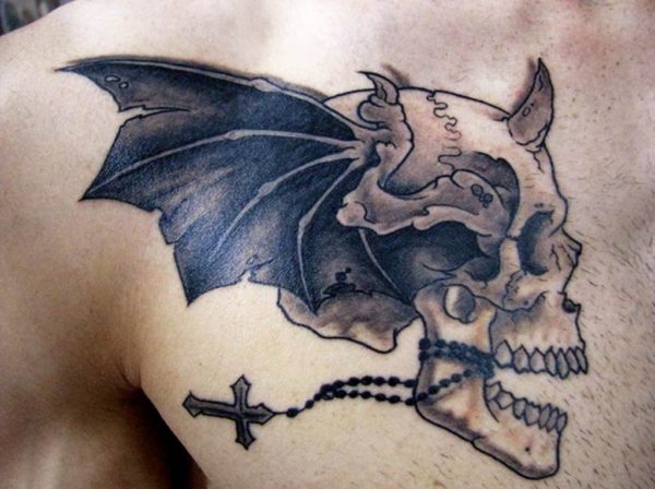 Skull Wings Tattoo