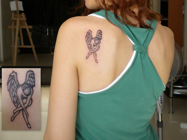 Small Angle Shoulder Tattoo