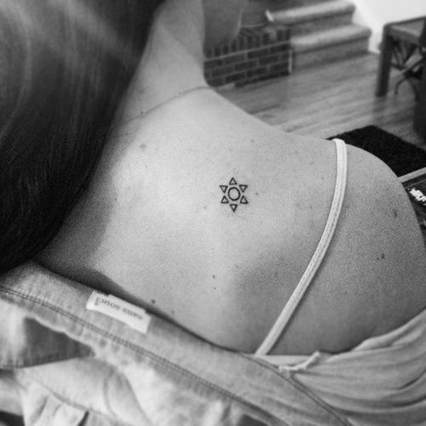 Small Cute Sun Tattoo