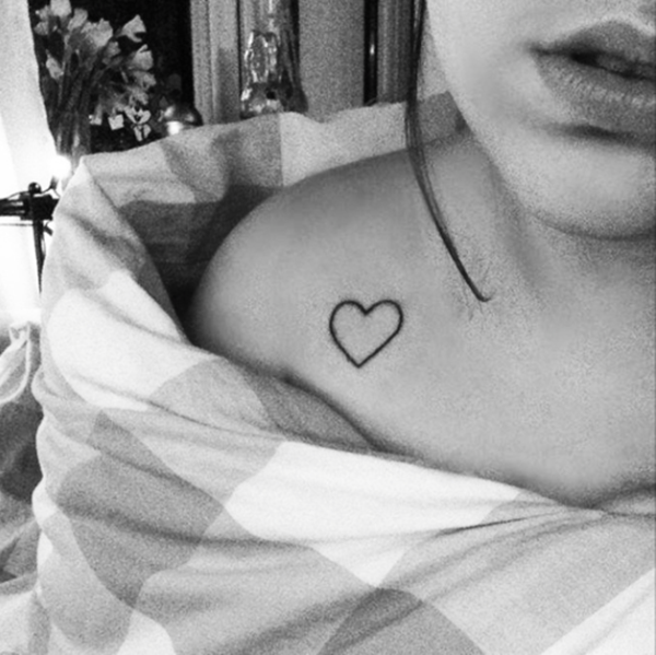 Small Heart Shoulder Tattoo