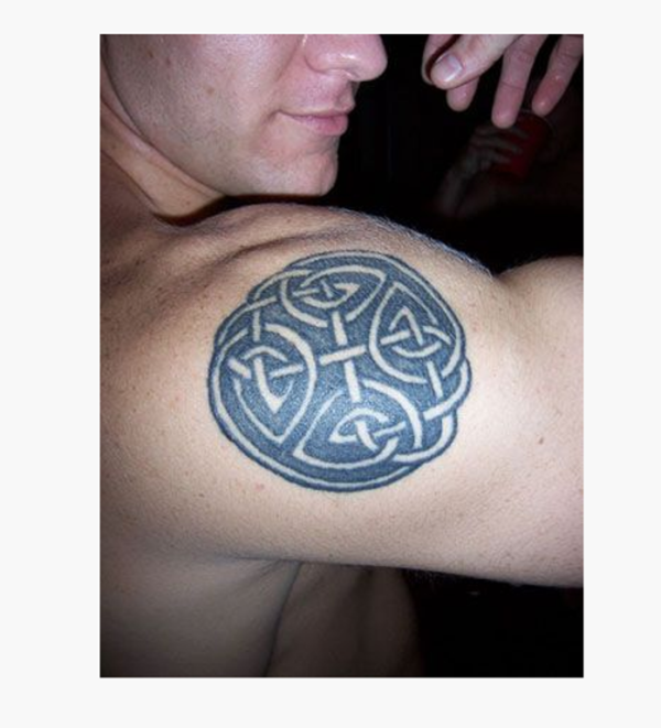 Small Tribal Celtic Shoulder Tattoo