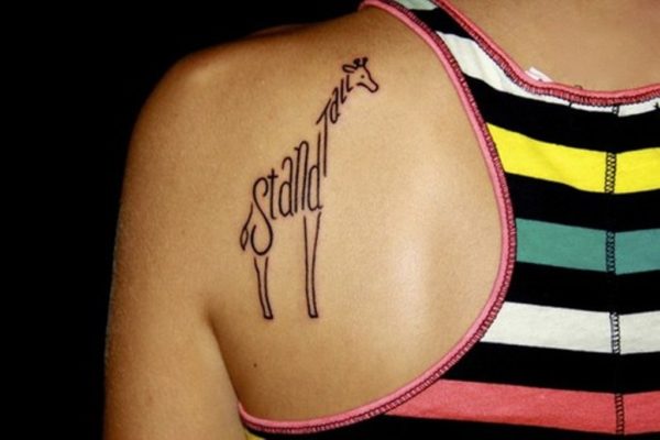 Stand Lettering Tattoo