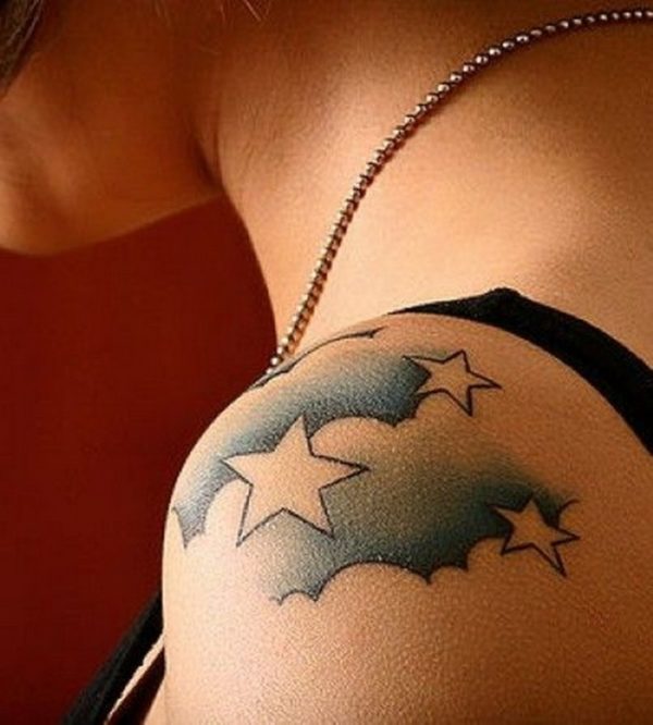 Star Shoulder Tattoo Design