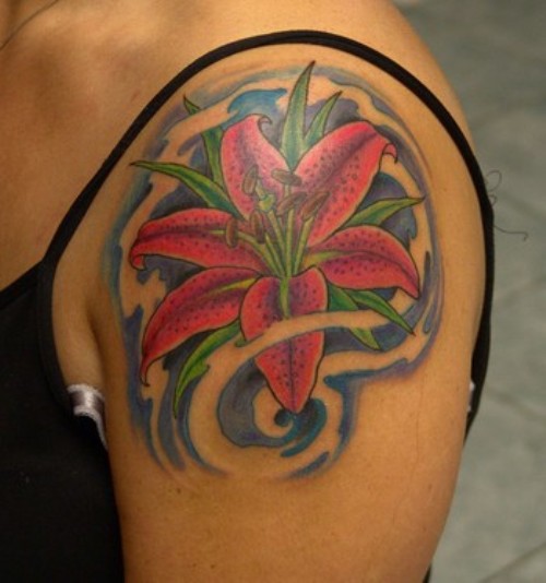 Stargazer Lily Tattoo