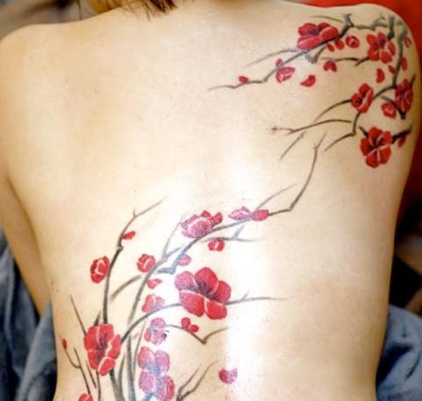 Stunning Cherry Blossom Flower Tattoo
