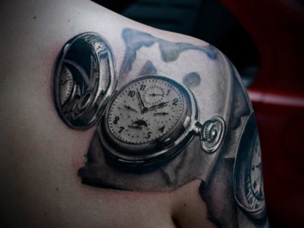 Stunning Clock Tattoo