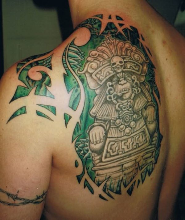 Stunning Designer Aztec Tattoo