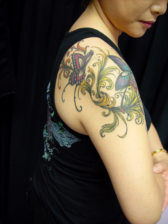 Stunning Designer Butterfly Tattoo
