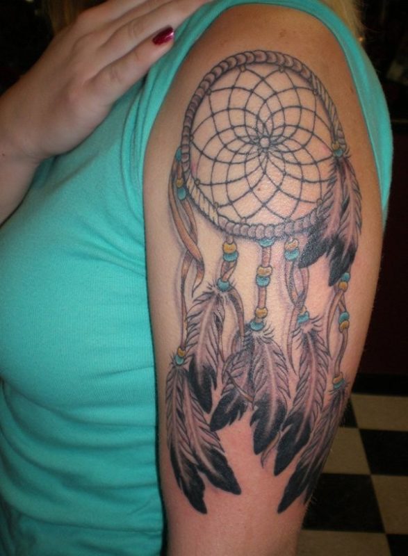 Stunning Dream Catcher Tattoo