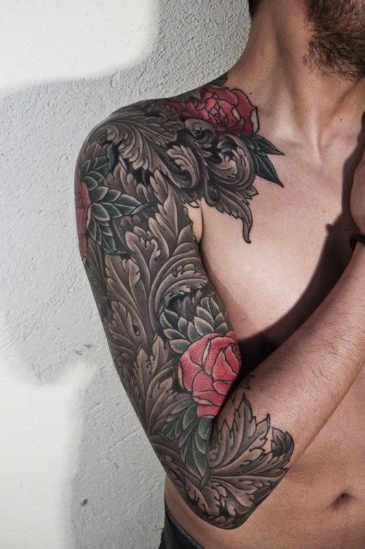 Stunning Flower Tattoo Design