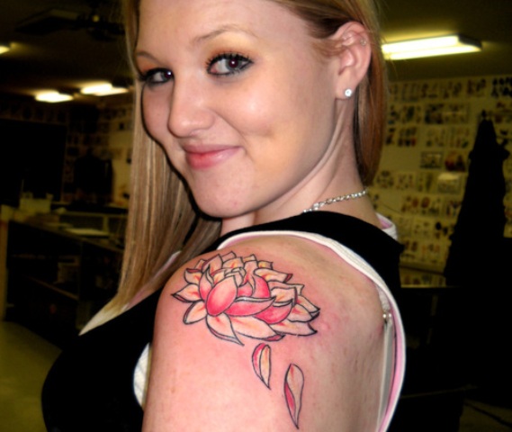 Stunning Lotus Tattoo 