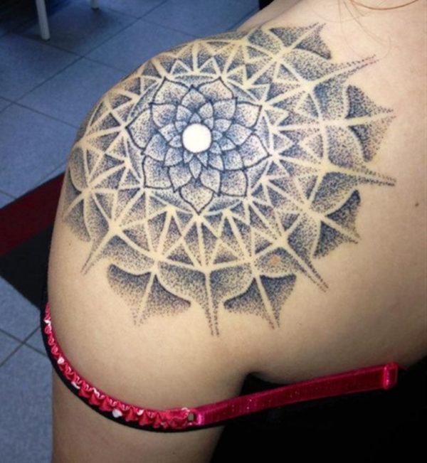 Stunning Mandala Shoulder Tattoo