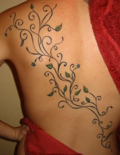 Stunning Vine Shoulder Tattoo