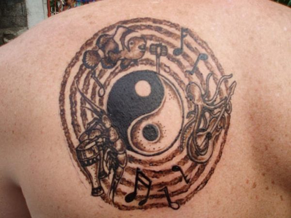 Stunning Yin Yang Tattoo Design