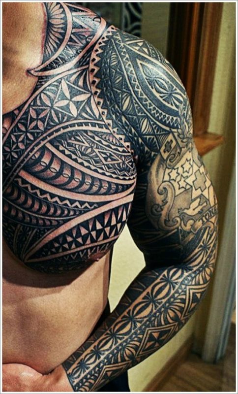 Stylish Black Maori Tattoo