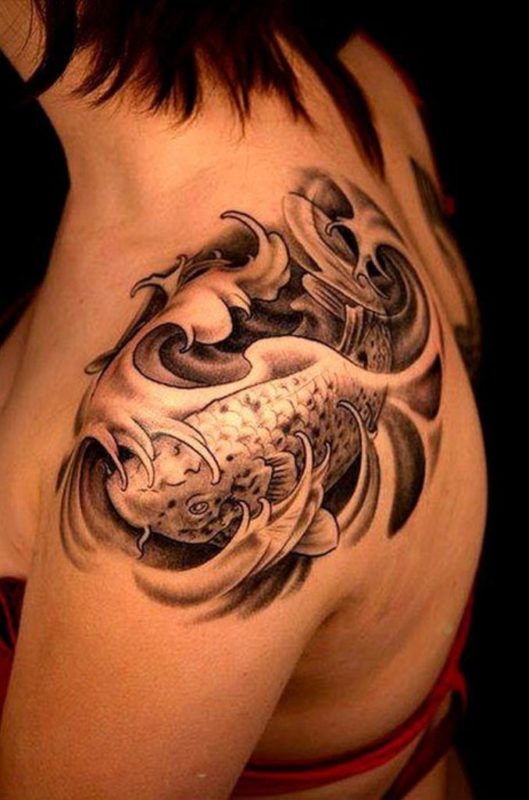 Stylish Fish Tattoo Design