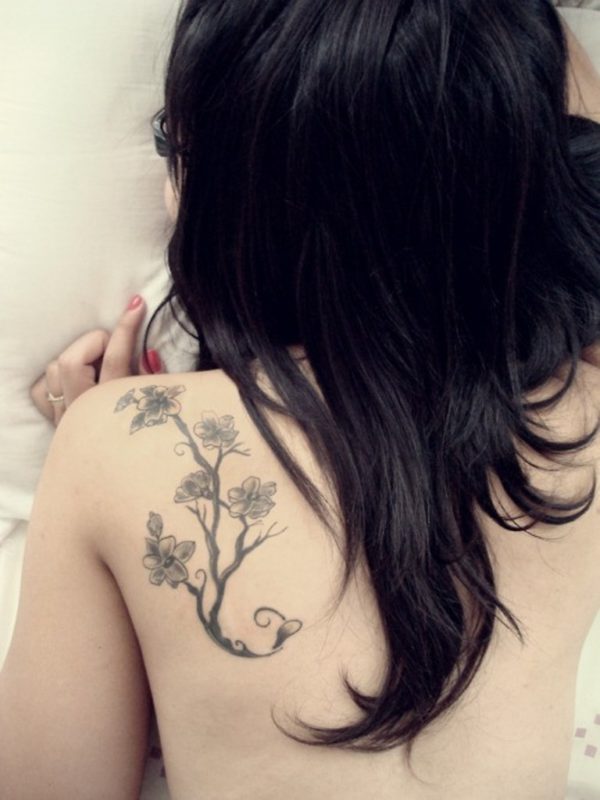 Stylish Flower Tattoo Design