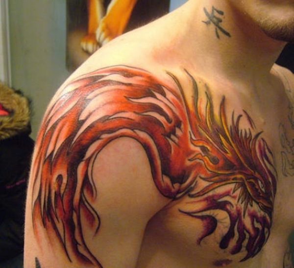 Stylish Phoenix Tattoo