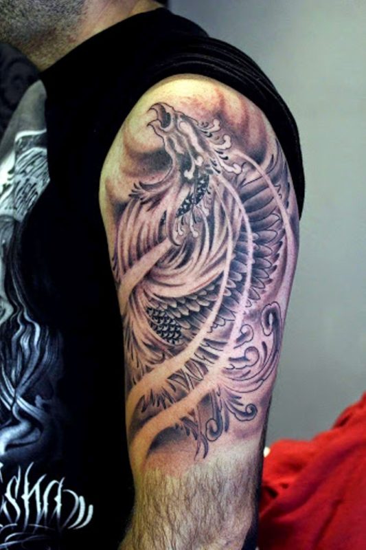 Stylish Phoenix Designer Tattoo