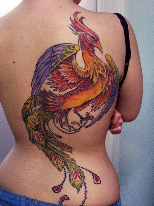 Stylish Phoenix Tattoo