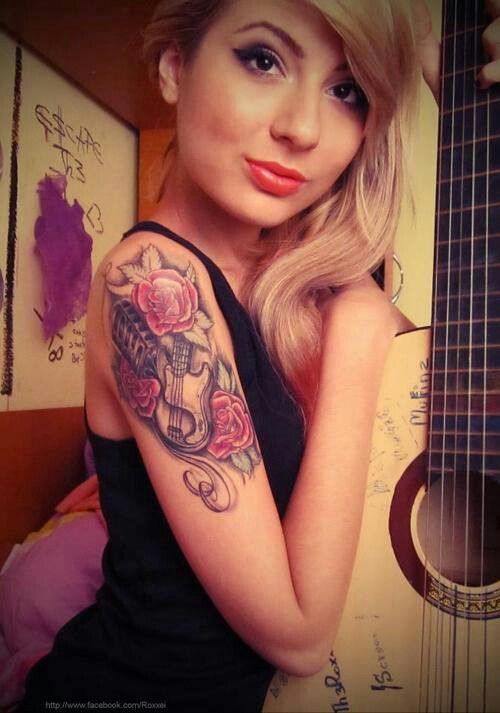 Stylish Rose Tattoo