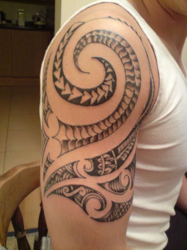 Stylish Tribal Maori Tattoo