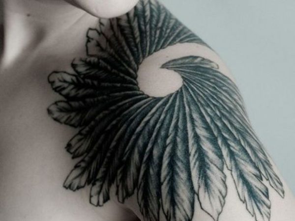 Stylish Wings Tattoo