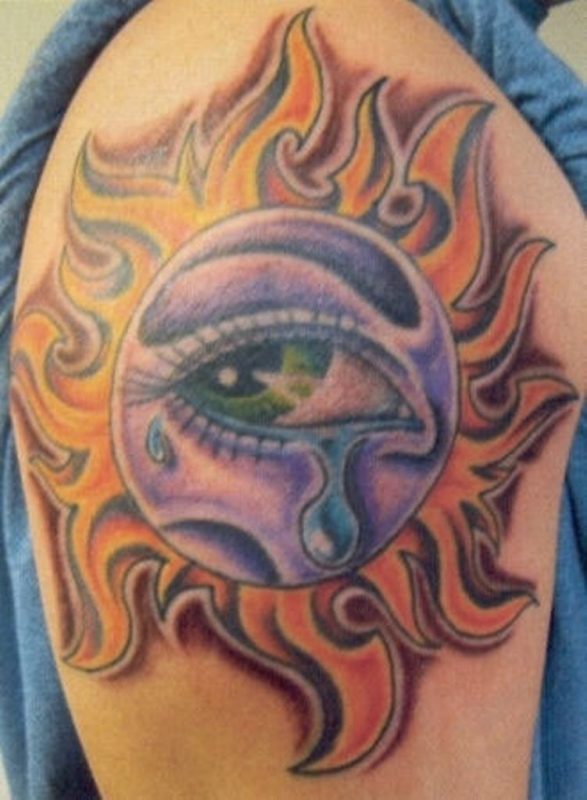 Sun Eye Tattoo