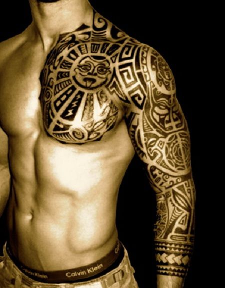 Sun Tattoo For Men