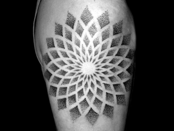 Sweet And Simple Mandala Tattoo