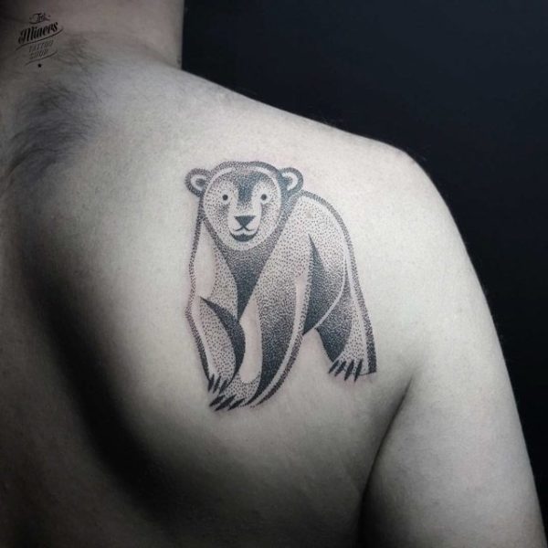 Sweet Bear Geometric Tattoo