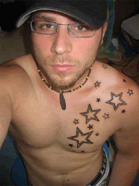 Sweet Black Stars Tattoo