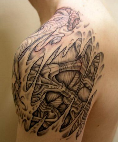 Sweet Dragon Shoulder Tattoo