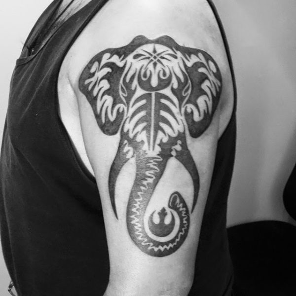 Sweet Elephant Tattoo !