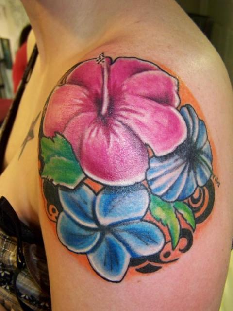 Sweet Hibiscus Tattoo