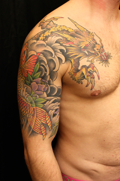 Sweet Japanese Dragon Tattoo Design