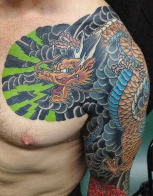 Sweet Japanese Shoulder Tattoo